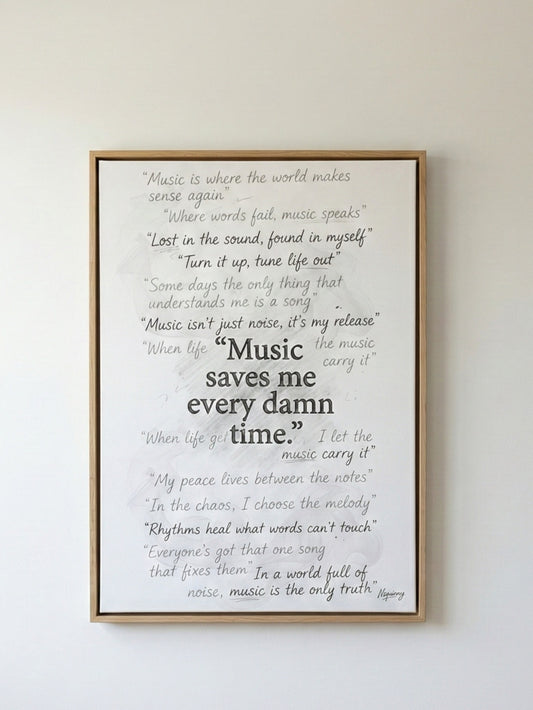 Music Saves Me Every Damn Time